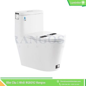 Bồn Cầu 1 Khối Rangos Rg8092