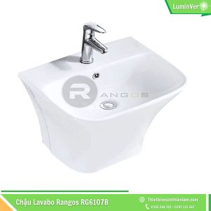 Chậu Lavabo Liền Chân Rangos Rg6107b