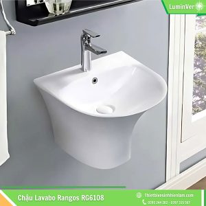 Chậu Lavabo Liền Chân Rangos Rg6108