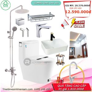 Com Bo Thiết Bị Vệ Sinh Lhv102 Nhà Tắm