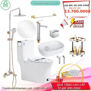 Com Bo Thiết Bị Vệ Sinh Lhv103 Nhà Tắm