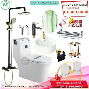 Com Bo Thiết Bị Vệ Sinh Lhv104 Nhà Tắm