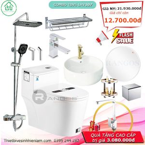 Com Bo Thiết Bị Vệ Sinh Lhv107 Nhà tắm