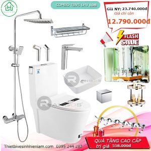 Com Bo Thiết Bị Vệ Sinh Lhv108 Nhà Tắm