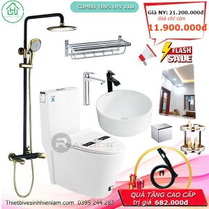 Com Bo Thiết Bị Vệ Sinh Lhv110 Nhà Tắm