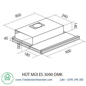 Hút Mùi Es 3090 Dmk 4
