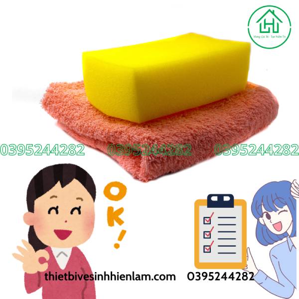 Miếng Bọt Biển Hoặc Khăn Mềm