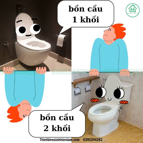 Bồn Cầu 1 Khối Và Bồn Cầu 2 Khối