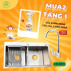 Combo Chậu Rửa Bát Cr6001