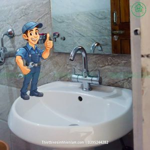 Lắp Đặt Chậu Lavabo Treo Tường