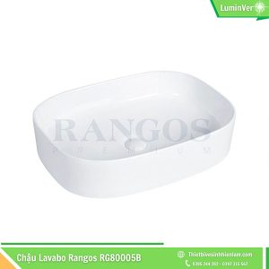 Chậu Lavabo Bàn đá Rangos Rg80005b