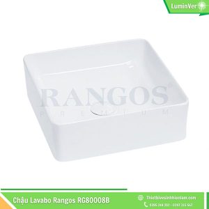 Chậu Lavabo Bàn đá Rangos Rg80008b