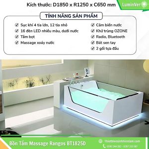 Bồn Tắm Massage Rgbt1825d