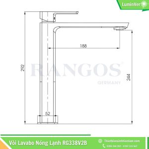 Kích Thước Vòi Chậu Lavabo Rangos Rg338v2b